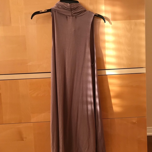 Socialite cowl neck mauve-brown dress - Picture 4 of 5